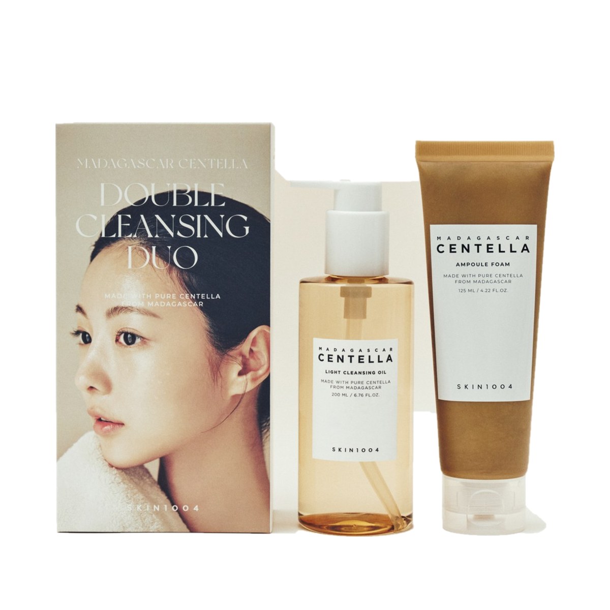 Madagascar Centella Double Cleansing Duo (Cleansing Oil + Ampoule Foam)